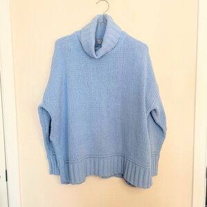 Aerie Light Blue Small Turtleneck Cozy Clean Girl Sweater